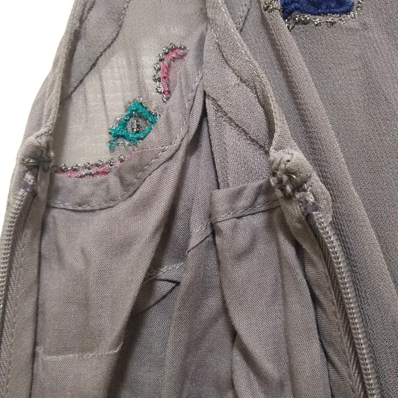 Delicate Beaded Stitched Flowy Anthropologie Dress - Picture 14 of 16